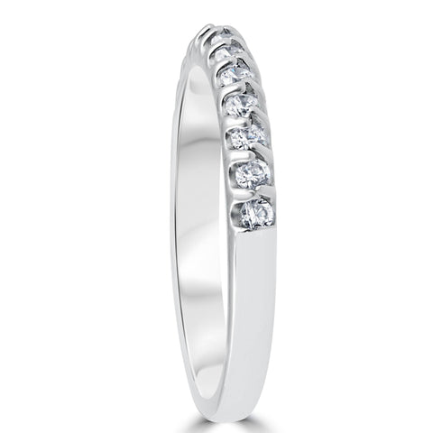 1/2ct Prong Diamond Wedding Ring 14K White Gold
