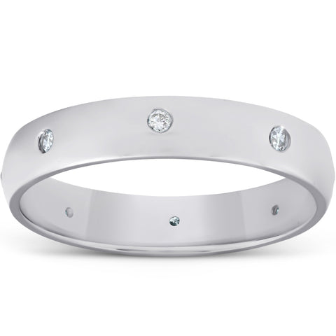 950 Platinum Diamond Wedding Eternity Anniversary Ring